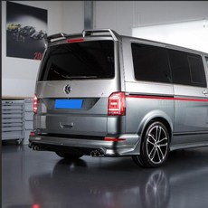 ABS 플라스틱 리어 스포일러 윙 트렁크 뚜껑 커버 폭스바겐 멀티밴 T6 2015 2019 MPV 도색되지 않은 색상, 04 Unpainted