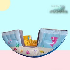 어린이 오션 풍선 보트 전동 물놀이 튜브 놀이기구, 언더워터월드(2인)
