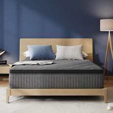 Avenco 킹 사이즈 매트리스 박스 안에 담긴 35.6cm(14인치) 킹 매트리스 Smarts 코일 및 젤 메모리 폼이 있는 중간 단단한 하이브리드 매트리스 시원한 야간