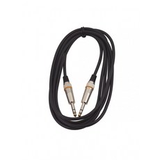 Warwick RockCable 30293 D6 TRS 6.3mm 音源線 3米, Black, 1個
