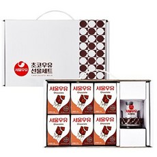 기타 [T]서울우유 초코우유200mlx12개 + 레트로컵 230ml, 200ml, 12개