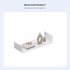 레일 선반 공간 절약형 조절 책 애호가 집 주인용, 1개, 4. Metal Board 65x36x11, 1단