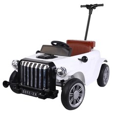 전동차 전동 4륜 유모차 원격 제어 자동차 장난감 공용 푸쉬카 선물 웨건, 레드, 1개