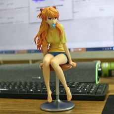 現貨福音戰士 明日香 麪包 明日香 1 6 坐姿模型手辦擺件其它