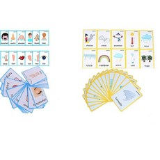 유아용 (신체 부위+곤충) 플래시 카드 세트 | 어린이 학습 몬테소리 포켓 카드 장난감 | 유치원 장식 배경 벽 스티커 교사/자폐 사 도구에 적합, 신체 부위+날씨