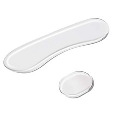 16Pc 실리콘 드럼 소음기 댐핑 문 젤 투명 드럼 댐핑기 타원형 및 긴 드럼 소음기 사운드 댐핑 패드, 1개