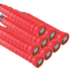 샤카 프로 오버그립 테이프 테니스 배드민턴 골프, 레드 (8개 Set), 1개