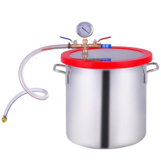 진공 실리콘 에폭시 교반 탈포기 혼합기 스테인레스 스틸 2 6갤런 실리카겔 탈포 탈기, 2갤런-240x200mm, 1개