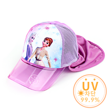 겨울왕국2 UV 플랩캡 수영모자 플랩탈부착가능