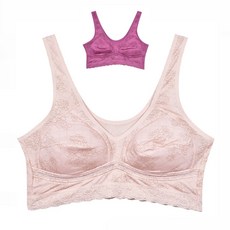 로즈 노와이어 노몰드 풀컵 통기메쉬 런닝형 수면브라편안한브라