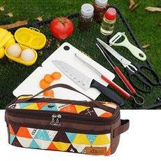 파우치 칼 식기 가방 국자 조리도구 캠핑 야외 뒤집개, 1개, 상세페이지 참조