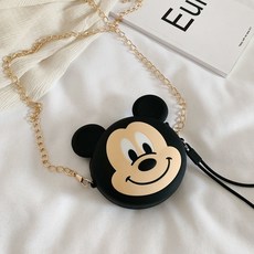 兒童可愛造型硅膠斜挎包：輕便百搭女童零錢包，多色可選