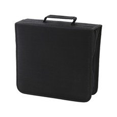 頂呱呱 CD收納包 256片裝 大容量 CD盒 雙面光盤盒 8063, 1個, 黑色