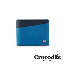 Crocodile 真皮皮夾 Martin系列 8卡 釦式零錢包