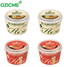 쌀국수 컵쌀국수 멸치맛 김치맛 반반 건면 오직미 영웅미면 쌀칼국수, 4개, 95.5g