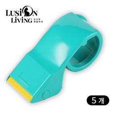 [루시온리빙] 초경량 손이 편한 박스테이프 커터기 1200-CU, 5개, 초경량 박스테이프 커터기 [민트]