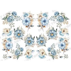 TF 花草圖案 水轉/熱轉/水晶貼紙, 1個, 藝術紙-A4