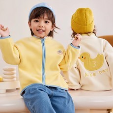 몽실이 나이스데이 소프트 플리스 점퍼 아동 어린이 가을 간절기 자켓 후리스 여아 남아 아우터