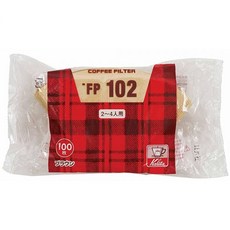 Kalita #13129 FP102 커피 필터 필터 페이퍼 2-4인용 100장 브라운