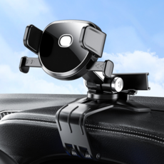 히즈플랜 2in1 대시보드 핸드폰거치대 번호판 기능제공, 블랙, 1개