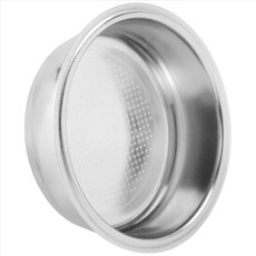 커피 필터 51mm 스테인리스 커피 필터 컵 바구니 비 압력 커피 메이커 필터 커피 머신 액세서리, 은, 1개