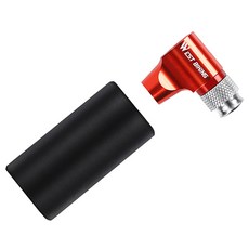 시그니처베이지 CO2 인젝터 자전거 휴대용 펌프 YPZ087, 1개, 레드