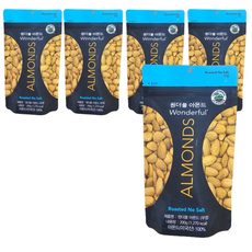 원더풀 아몬드 무염, 200g, 5개