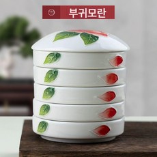 물감접시 먹접시 도자기 미술용 조색 팔레트 물감용, 1개, 레벨 1 스타일 프로스퍼러스 피오니, 기본 색상