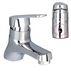 화장실 세면대 수동 팝업용 원홀 수전 레버 수도꼭지 욕실, 단품, 1개