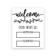 와이파이 암호 사인 아트 프린트 네트워크 포스터 호텔 카페 레스토랑 벽 장식 캔버스 페인팅