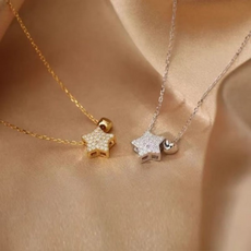 별 목걸이, 1개, 골드