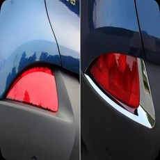 호환 ABS 크롬 후면 범퍼 장식 스트립 Renault Kadjar 후면 안개등 커버 램프 프레임