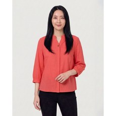 올리비아하슬러 원버튼 V넥 카라 블라우스 OHCMBL901