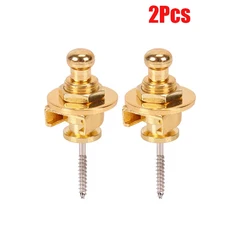 금속 미끄럼 방지 기타 스트랩 버클 잠금장치 포함 빠른 해제 합금 탈착 네일, 03 2Pcs Gold