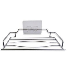 不銹鋼衛生紙架 壁掛衛生紙架 廚房置物架 收納架, 【可重複貼】面紙架, 1個