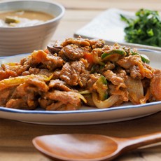 국내산 간장 목살불고기 야채 포함, 2개, 500g