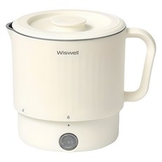 Wiswell 全不鏽鋼旅行便攜式折疊電熱水壺, WK3710