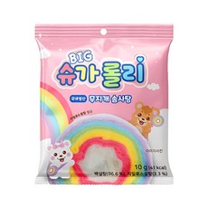 무지개 비타민 롤 솜사탕 빅 슈가롤리 톡톡 간식 레인보우, 1개, 10g