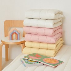 마틸라 콜드썸머 줄누빔 풍기인견 고정밴드 여름 침대패드, 엠버블루