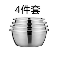304不鏽鋼盆套裝 家用料理盆, 1個