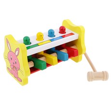 STK 몬테소리 나무 세트 두드리는 두드리는 장난감 / 망치 어린이 유아 크리스마스 선물, 1개