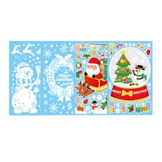 이햐 유리창 데코스티커 유리창데코시트지 접착식시트지 유리창시트지, 컬러 스노우볼