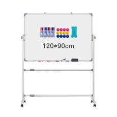 Anystar 화이트보드 양면 이동식 회전가능 스탠드화이트보드