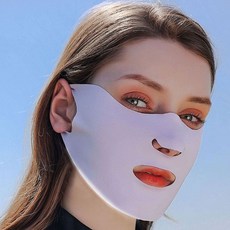 낙낙상회 UV 자외선 차단 골프라운딩 페이스 쿨마스크 햇빛가리개 스포츠 마스크, 화이트, 1개