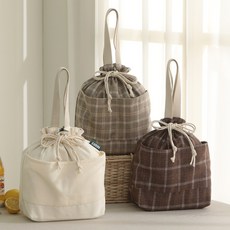 잔디반디 도시락가방 직장인 보온 보냉 방수 백 주머니 이유식가방 런치백, 화이트