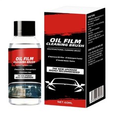 차창용 오일 필름 제거제 간편한 사용법과 빠른 효과 60ml 김서림 방지 및 긁힘 제거 차량 유리 세정제 시야 보호 향상 창문 샤워문 유리용, 차창용 오일 필름 제거제, 간편한 사용법과 빠른 효과,