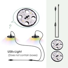 스펙트럼 LED 성장 조명 모종 상자 식물 발아 트레이 실내 48 키트 원예 16CM, I- lamps USB, 1개, I-only lamps USB