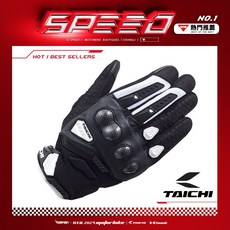 日本 RS TAICHI / 正品保證 / 太極 RST444 VELOCITY 網格手套 可觸控 透氣 夏季, 1個, 黑白/XL