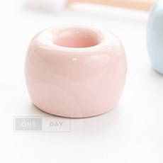 깔끔한 세라믹 칫솔 꽂이 홀더 욕실 화장실 스탠드, 연분홍색, 본상품