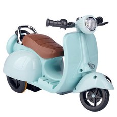 鵡月天 鸚鵡特技摩托車玩具, 藍色, 1個